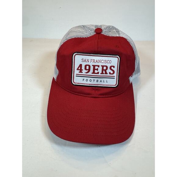san francisco 49ers Trucker Mesh Hat Red Football NFL Baseball Cap - Picture 1 of 12